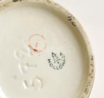 Hollóházi váza, mázas porcelán, jelzett, hibátlan, m: 13 cm