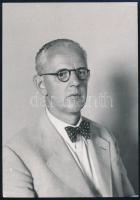 Zámor Ferenc (1877-1960) gépészmérnök, a Ganz vagongyár igazgatója, fotó, 8,5×6 cm
