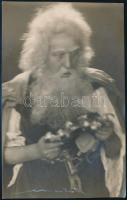 Pethes Imre (1864-1924) színész, pecséttel jelzett fotó a Mészöly Műteremből, 15,5×9,5 cm