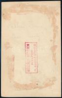 Pethes Imre (1864-1924) színész, pecséttel jelzett fotó a Mészöly Műteremből, 15,5×9,5 cm