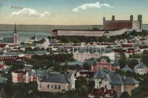 Pozsony, Pressburg, Bratislava: látkép a várral / castle (kopott sarkak / worn corners)