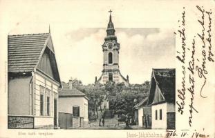 1906 Jászjákóhalma, Római katolikus templom. Kiadja Brünauer Adolf (EK)