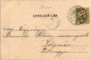 1903 Budapest XII. Svábhegy, Városkúti fogaskerekű megállóhely vonattal. Divald Károly