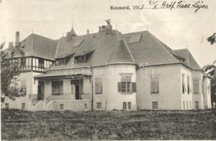 1913 Kocsord, Gróf Tisza Lajos (Dégenfeld-Schomburg) kastély. Weisz Antal kiadása