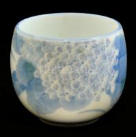 Japán porcelán pohárka, jelzett, hibátlan, m: 6 cm, d: 7 cm