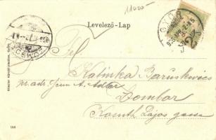 1906 Győr, Széchenyi tér, Győri Első Temetkezési Intézet, üzletek. Kiadja Rőszler Károly. Art Nouvea...