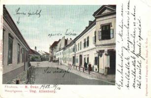 1902 Magyaróvár, Mosonmagyaróvár; Fő utca, Sas vendéglő, Sorozó épület (Rb)