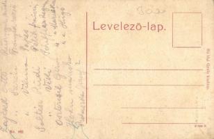 Pásztó, Gróf Almássy park. W. L. (?) No. 958. Kiadja Hollósi Gyula (fa)