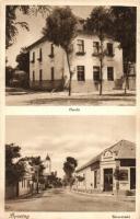 Apostag, Óvoda, utcakép, Berecz Sándorné üzlete, Evangélikus templom (EK)