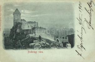 1900 Kővárhely, Podhradie, Podhrágy; Nagytapolcsány vára. Platzko Gyula kiadása / Schloss / castle / Topolciansky hrad (Rb)