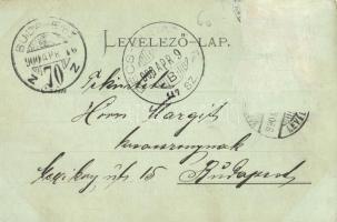 1900 Kővárhely, Podhradie, Podhrágy; Nagytapolcsány vára. Platzko Gyula kiadása / Schloss / castle /...