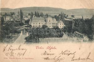 1900 Tőkésújfalu, Klátova Nová Ves; Haupt-Stummer-kastély. Platzko Gyula kiadása / castle (Rb)