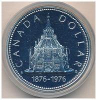 Kanada 1976. 1$ Ag "Országgyűlési könyvtár" dísztokban T:1 
Canada 1976. 1 Dollar Ag &quo...
