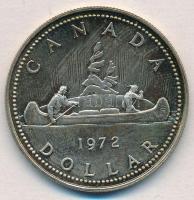 Kanada 1972. 1$ Ag "II. Erzsébet" eredeti dísztokban T:1- patina 
Canada 1972. 1 Dollar A...