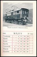 1941 Ganz és Társa 1941-es noteszfüzet. Bp., Révai. Benne fekete-fehér fotókkal, rajta a Ganz gyár t...