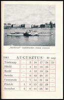 1941 Ganz és Társa 1941-es noteszfüzet. Bp., Révai. Benne fekete-fehér fotókkal, rajta a Ganz gyár t...