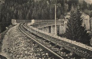 Tiszolc, Tisovec; Dielo vasúti híd, viadukt / Most pod Dielom / railway bridge, viaduct