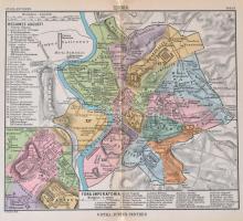 cca 1910-1930 Vegyes térkép tétel, közte Kassa és környéke (1923, cseh), különféle térképek atlaszbó...