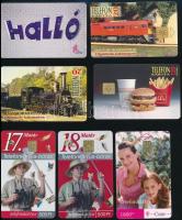 7 db különböző magyar telefonkártya, 4-5000 példányos kiadás