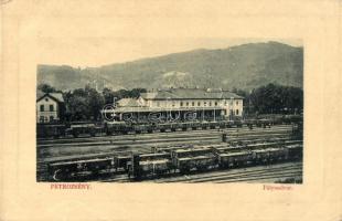 Petrozsény, Petrosani; Pályaudvar, Vasútállomás, vagonok. W. L. Bp. 5395. / railway station, wagons (EK)