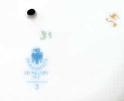 Hollóházi barokk váza, kézzel festett, jelzett, hibátlan, m: 29,5 cm