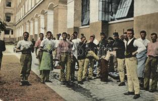 1911 Sztropkó-Felsővízköz, Stropkov-Svidník; Hadgyakorlat emlék, katonák étkezés közben / Grossen Kaisermanöver in Ober-Ung. / in memory of the Austro-Hungarian royal military maneuvers in Upper-Hungary, soldiers having lunch