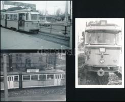 Magyarországi villamosok fotói, 6 db, 9×123 cm