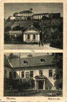 Munkács, Mukacheve, Mukacevo; Vár, Rákóczi ház / castle, Rákóczi house, mansion (kopott sarkak / worn corners)