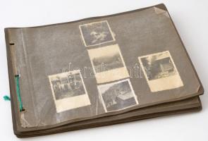 Vadászokat, vadászatokat bemutató fotóalbum, feliratozott fotókkal, különböző méretekben, kb. 100 db...