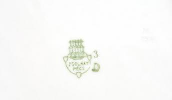 10 db hagyma mintás Zsolnay süteményes tányér. d:17 cm