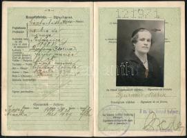 1931 A Magyar Királyság által kiállított fényképes útlevél, sok bélyegzéssel / Hungarian passport