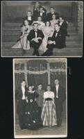 1939. 2 db báli fotó Bencés táncesély, nevesített szereplőkkel