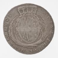 Német Államok / Szászország-Albertine 1805SGH Tallér Ag "III. Frigyes Ágost" (27,8g) T:2
...
