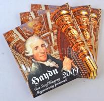 2009. 5Ft-200Ft "Haydn" (7xklf) forgalmi érme sor, benne "Joseph Haydn" Ag emlék...