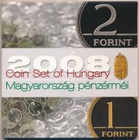 2008. 1Ft-100Ft (7xklf) "Búcsú az egy- és kétforintostól" forgalmi sor dísztokos szettben T:BU  Adamo FO42