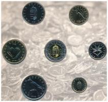 2008. 1Ft-100Ft (7xklf) "Búcsú az egy- és kétforintostól" forgalmi sor dísztokos szettben ...