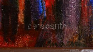 Mácsai jelzéssel: Coca város. Olaj, vászon, keretben, 40×30 cm