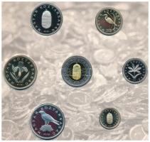 2008. 1Ft-100Ft (7xklf) "Búcsú az egy- és kétforintostól" forgalmi sor dísztokos szettben ...