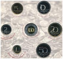 2008. 1Ft-100Ft (7xklf) "Búcsú az egy- és kétforintostól" forgalmi sor dísztokos szettben ...