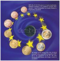 2007. 1Ft-100Ft (8xklf) "Római Szerződés" forgalmi sor, benne 50Ft "50 éves a Római S...