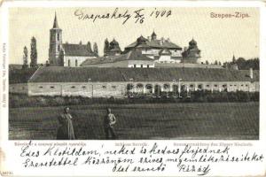 1907 Savnik, Shavnyik, Spissky Stiavnik; Thököly várkastély (Savnikvár a szepesi püspök nyaralója). Feitzinger Ede 442. / castle (summer villa of the bishop of Szepes County) (EK)
