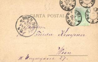 1898 Bucharest, Bukarest, Bucuresti; Scola de Officieri / Officers' school. Carol Müller Art No...