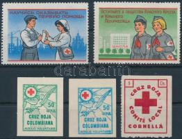 5 klf külföldi Vöröskereszt segélybélyeg