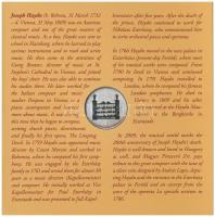 2009. 5Ft-200Ft "Haydn" (7xklf) forgalmi érme sor, benne "Joseph Haydn" Ag emlék...