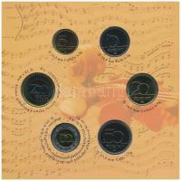 2009. 5Ft-200Ft "Haydn" (7xklf) forgalmi érme sor, benne "Joseph Haydn" Ag emlék...