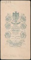 cca 1900 nagymányai Koller család tagjának katonaportréja, nagymányai Koller Vilma (1879-1956) bátyj...