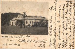 1914 Vetés, Vetis; Somoskeöy Tanya, kastély. Reizer János kiadása / castle (fl)