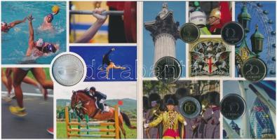 2012. 5Ft-200Ft (6xklf) forgalmi sor szettben, benne 2012. 3000Ft Ag "XXX. Nyári Olimpiai Játék...