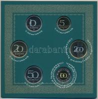 2017. 5Ft-200Ft (6xklf) forgalmi szett + I. László által kibocsátott denár egyoldalas Ag lemezverete...