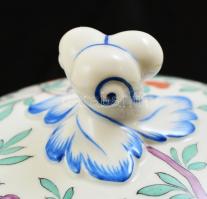 Herendi OC mintás levesestál. Kézzel festett, jelzett, hibátlan. d:25 cm, m: 20 cm